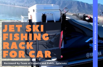 Jet ski fishing rack